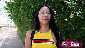 'I'm wild at fucking hard,' brunette teen 18+ proves in bareback solo casting