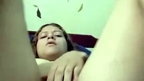 Latina masturbates alone in room!