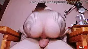 Oh wow! Petite girl rides cock reverse cowgirl and squirts creampie!