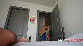 Watch this blonde teen stepdaughter get some good dicking from her daddy.