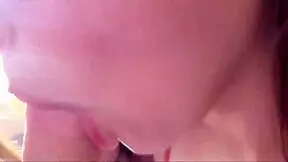 Cheating wife sucking cock while on phone with husband?