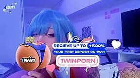 rei ayanami cosplay blowjob and cum in bodysuit