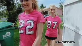 blown by sexy soccer babes in uniforms