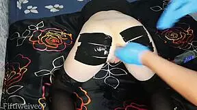 Teen 18+ tries bottle in ass and hard fisting