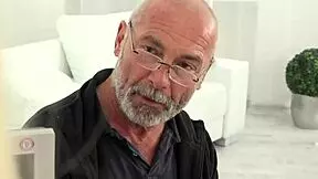 Blonde Teen 18+ Jerks And Sucks Cock To Old Grandpa