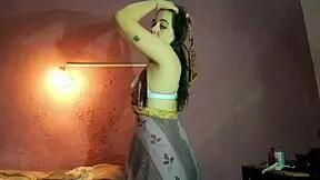 hijab brunette shows off big ass