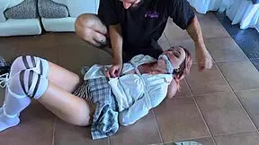 my pretty girlfriend gets super needy from tickling, moaning in sexy teen couple fun