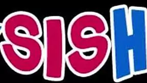 Emotional stepsis overwhelmed by monster cock in playful encounter.