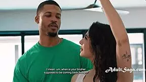 love tussle with petite flexible teen liz jordan and muscular rocket powers in yoga leggings