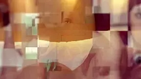 Teen college student strips & cums in lingerie 😊