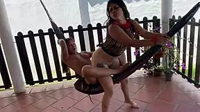 Teen Licks Lesbian Stepsister's Ass