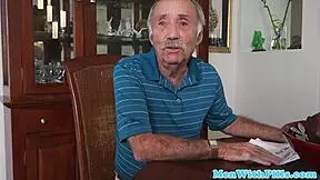 Cocksucking latina pleasures oldmans dick!