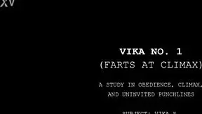 vika no 1 farts at climax in this masturbation video, small tits shaking 😏