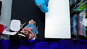 busted teen sucks for stolen perfume 😏