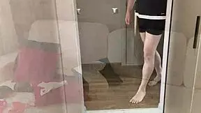 Russian Amateur Stepson Sniffs Panties and Fucks Stepmom