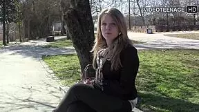 19 Year Blonde Jess's First Porn Casting