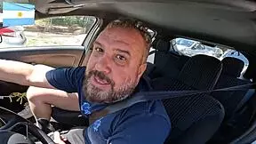 the most beautiful transsexual from argentina gets in the car and causes trouble on the streets of buenos aires - babyjazmin