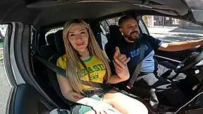 the most beautiful transsexual from argentina gets in the car and causes trouble on the streets of buenos aires - babyjazmin