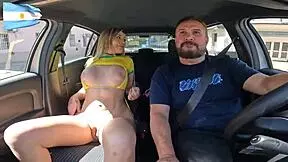 the most beautiful transsexual from argentina gets in the car and causes trouble on the streets of buenos aires - babyjazmin