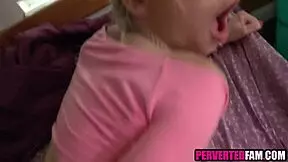 Naughty stepdaughter says, 'Dad, I'll give you my pussy if you do this'
