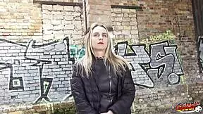 The German scout interviews the Russian girl Aura Sin for a casting with the big dick agent.