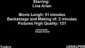 Lina Arian's first DP with gapes and deep anal