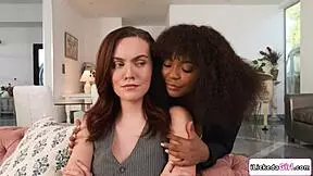 busty latina gets facesit and fingered by married lesbian couple 😍