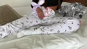 athletic teen 18+ masturbates with toys at home