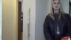 The German scout interviews the Russian girl Aura Sin for a casting with the big dick agent.