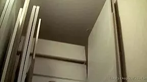 euro teen 18+ gives double blowjob in group