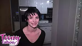 Kitty feels excited as the lockout turns into a passionate doggystyle encounter.