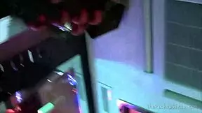 euro teen 18+ gives double blowjob in group