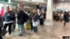 public dick flashing in airplane - girl brought me to cumshot in 2 minutes