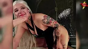 Daenerys Comforts Herself By Stretching Her Throat And Masturbating With A Vibrator