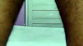 hot young 18+ brunette says, 'watch my solo handjob on big cock, homemade style.'