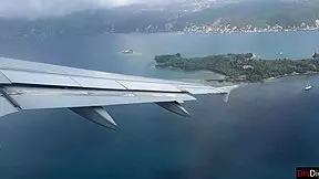 public dick flashing in airplane - girl brought me to cumshot in 2 minutes