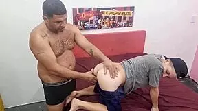 my friend gives me passionate assfucking with small tits and orgasm