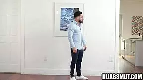 Stepbrother prepares muslim stepsister for wedding night sex