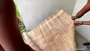 18yo fucks on granny's mat outdoor