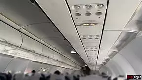 public dick flashing in airplane - girl brought me to cumshot in 2 minutes