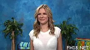 attractive teen 18+ie gets her pussy and face hole screwed during oiled nuru massage