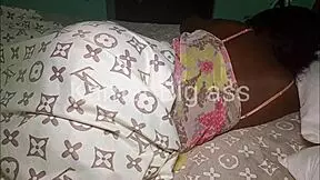 The morning quickie with the african teen and her big ass