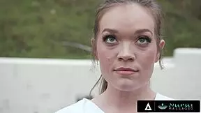 Katie Kush Deepthroats And Fucks Client In Oiled Nuru Massage