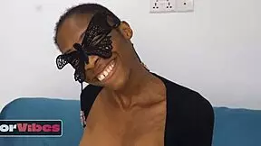 Slim Curved Ebony Girl Rides Huge Dick Hard