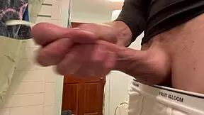 Robbystrokes UNLOADING the BIGGEST LOAD with cumshot and cum covered backstage flashing