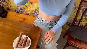 tall blonde says, 'his dick looks like a snickers, but i want candy'