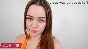 fit18 trinity olsen leaves wet creampie during athletic yoga casting interview