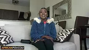 Tiny 18yo Ebony Cutie Pussy Railed Interracially