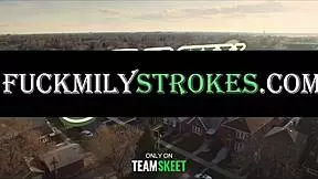 Stepsibling rivalry with Nikki Sweet in bedroom