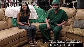 Is Aria Nicole's pussy getting creampied in the doctor's office?